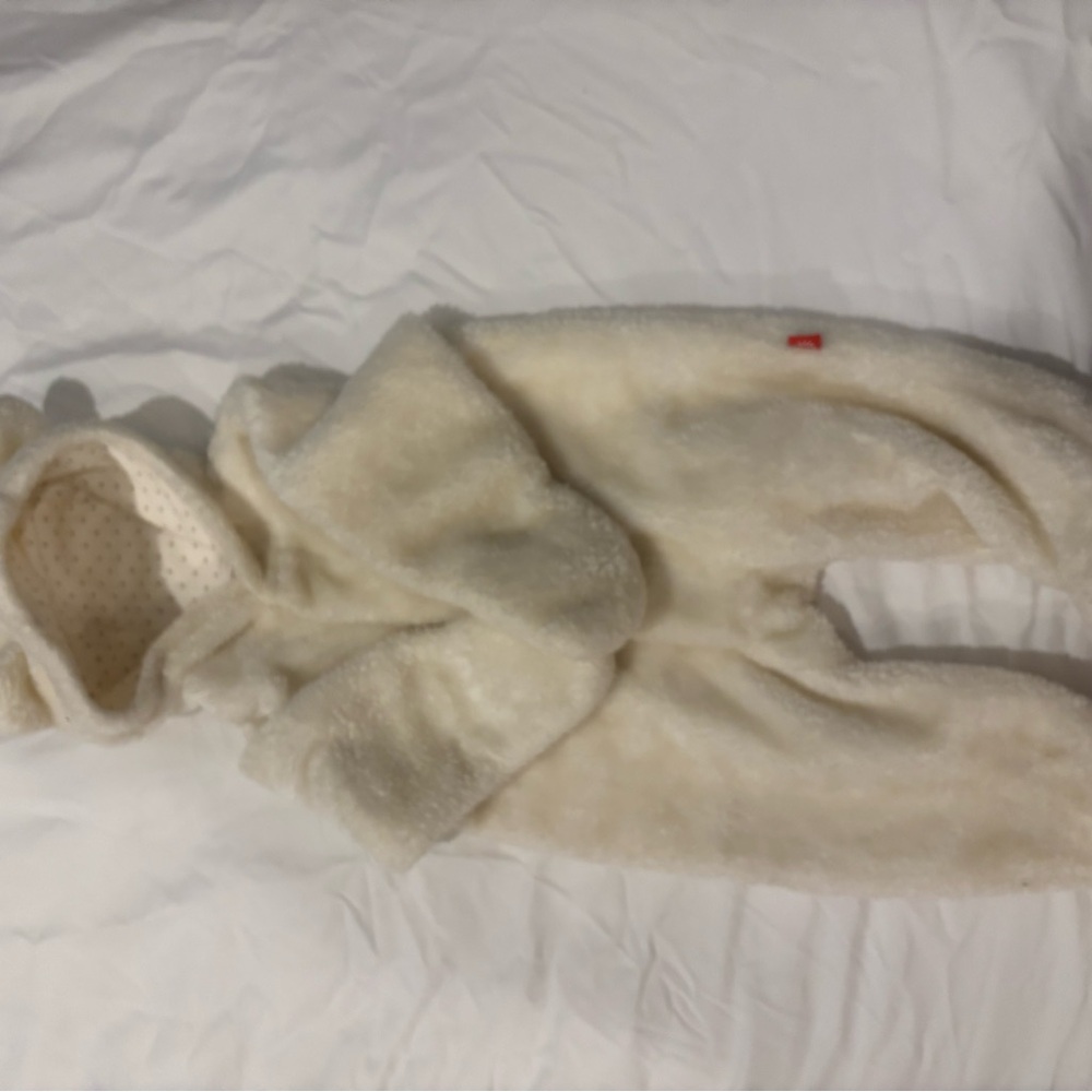 Magnetic Me Cream Lightweight fluffy warm onesie